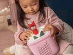 Child enjoying a Tonie and Toniebox 2, an audio player for kids