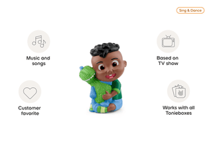 Cocomelon- Cody audio figurine, inspiring audio journeys and imaginative play