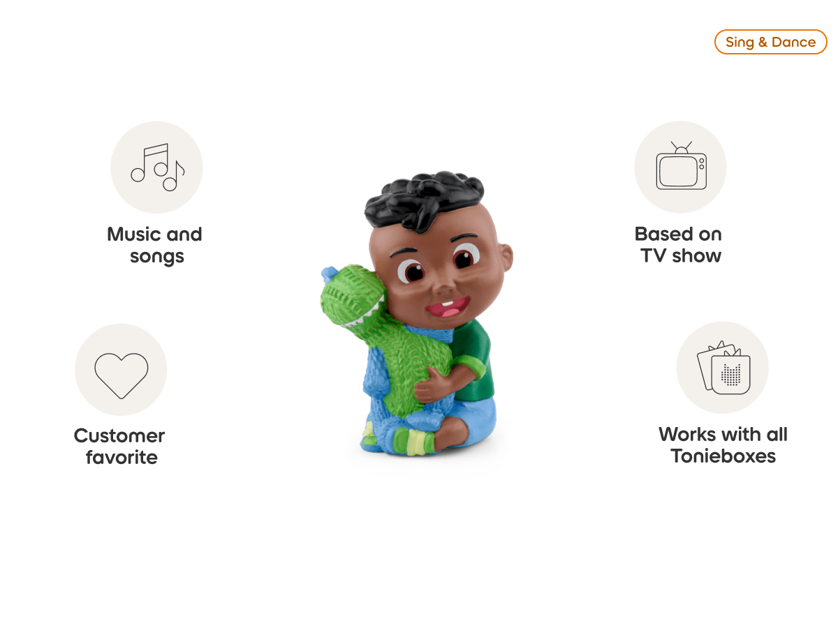 Cocomelon- Cody audio figurine, inspiring audio journeys and imaginative play