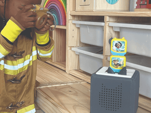 Child Playing With Cool Jobs Clever Tonies Audio Figurine And Toniebox 2