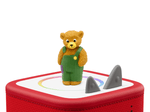 Corduroy Tonie on a Red Toniebox