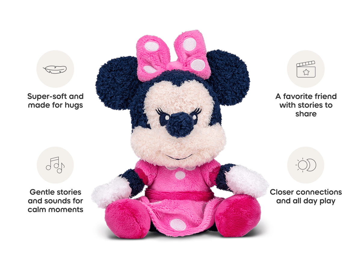 Minnie mouse cuddle Tonie audio figurine from the adventure category, inspiring audio journeys and imaginative play