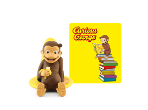 Curious George Tonie with a branded content card