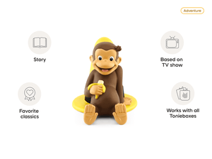 Curious George Tonie audio figurine, inspiring audio journeys and imaginative play