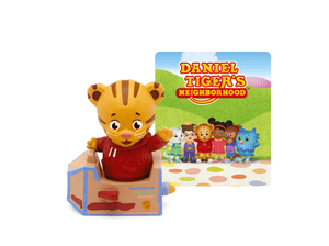 Daniel Tiger's Neighborhood Tonie with a branded content card