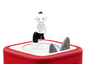 Diary of a Wimpy Kid Tonie on a Red Toniebox