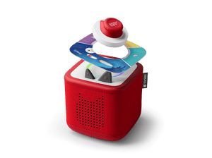 DIsney Quiz Kingdom on red Toniebox 2 an audio player for kids