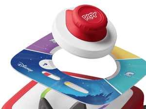 Tonieplay Set: Disney Quiz Kingdom + Tonieplay Controller on a red toniebox 2