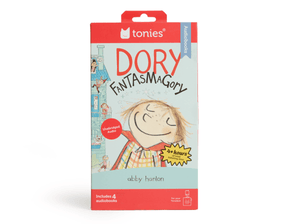 Front view of Dory Fantasmagory Audiobook Tonies - 4 Pack Packaging