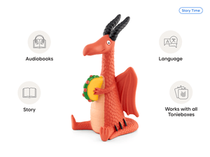 Dragons Love Tacos audio figurine, inspiring audio journeys and imaginative play