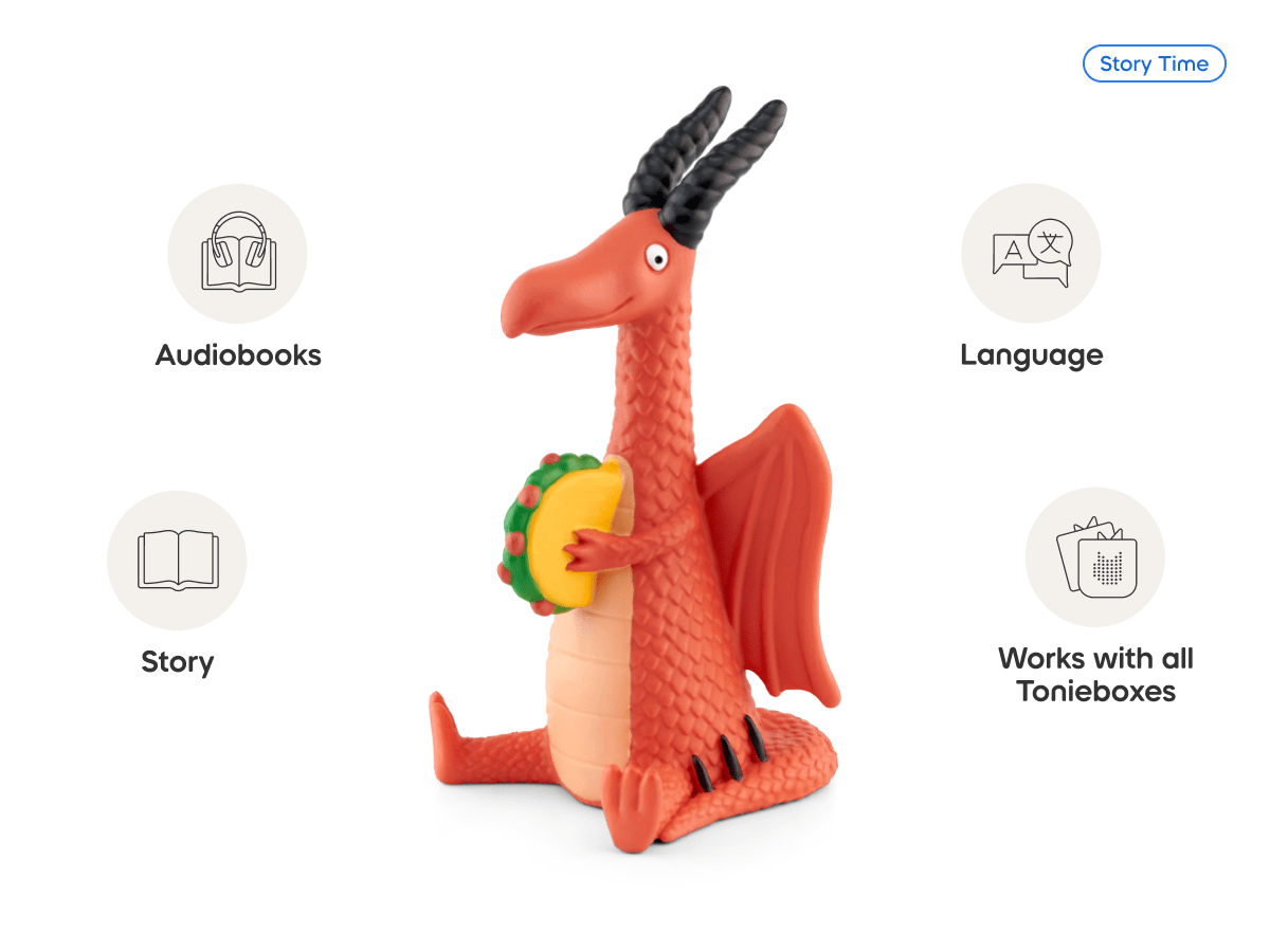 Dragons Love Tacos audio figurine, inspiring audio journeys and imaginative play