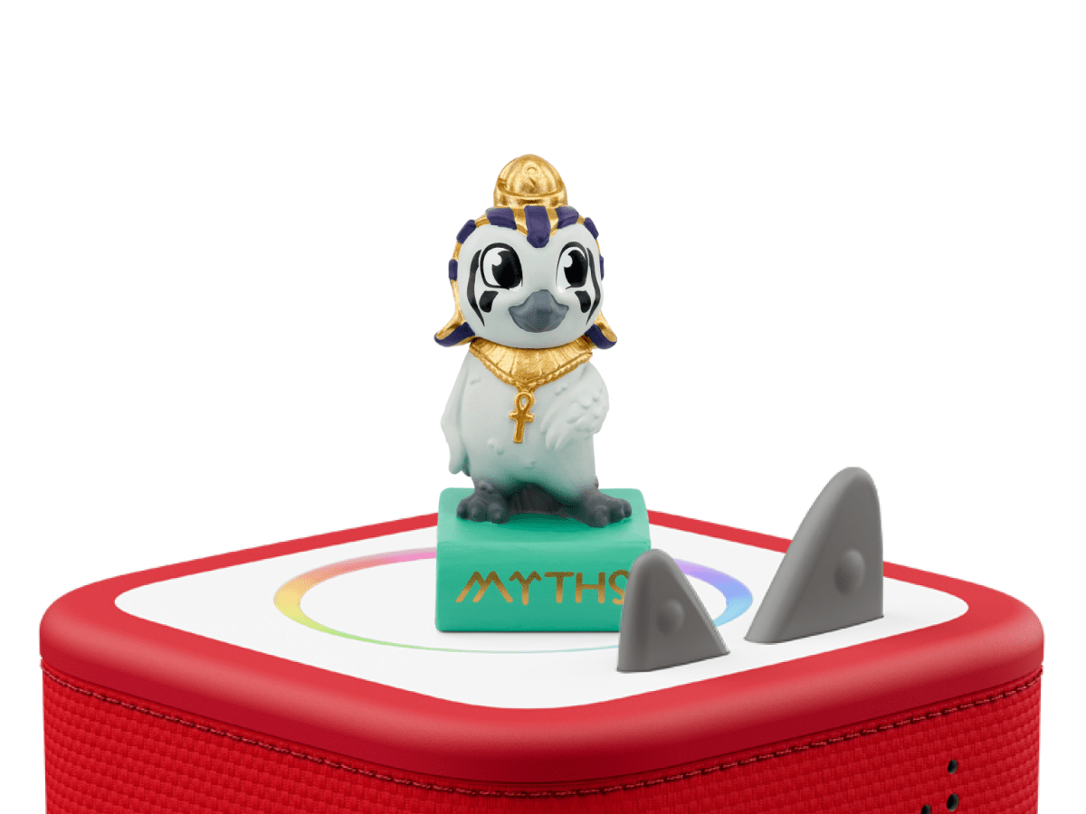 Favorite Myths: Egyptian Mythology Tonie on a Red Toniebox