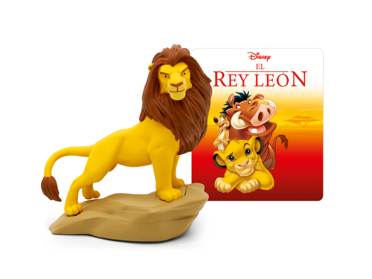 El Rey Leon audio figurine with content illustration