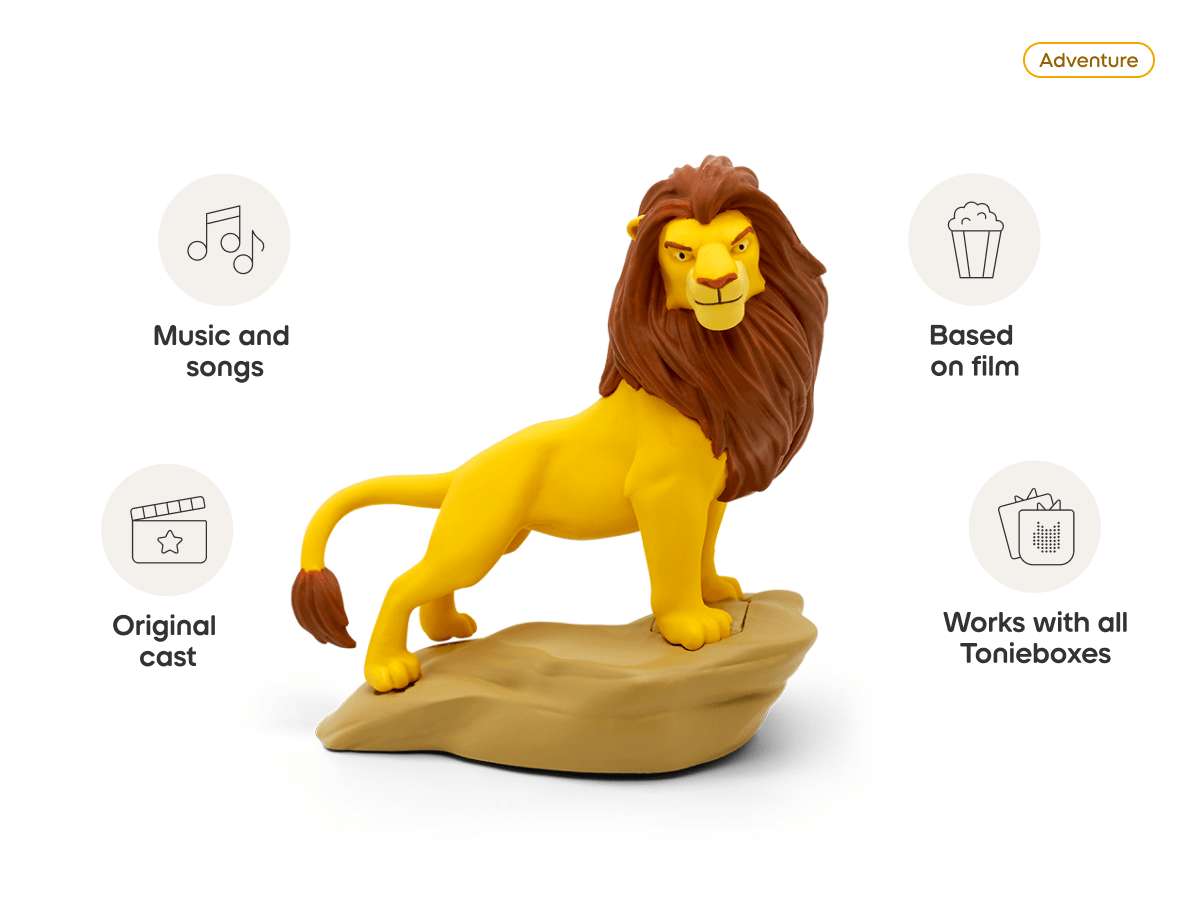 El Rey Leon audio figurine, inspiring audio journeys and imaginative play