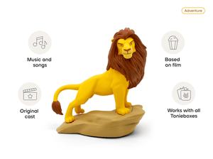 El Rey Leon audio figurine, inspiring audio journeys and imaginative play
