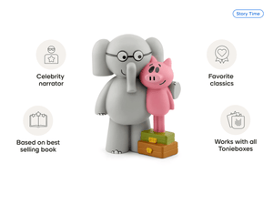 Elephant & Piggie audio figurine, inspiring audio journeys and imaginative play