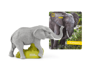 National Geographic Kids- Elephant Tonie audio figurine with content illustration