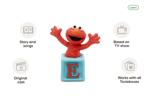 Sesame Street Elmo Tonie audio figurine, inspiring audio journeys and imaginative play
