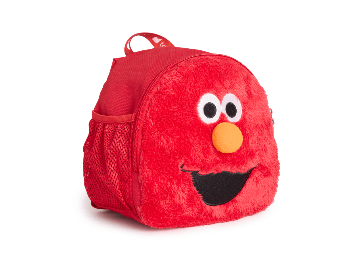 tilted view of Toniebox Character Backpack - Elmo