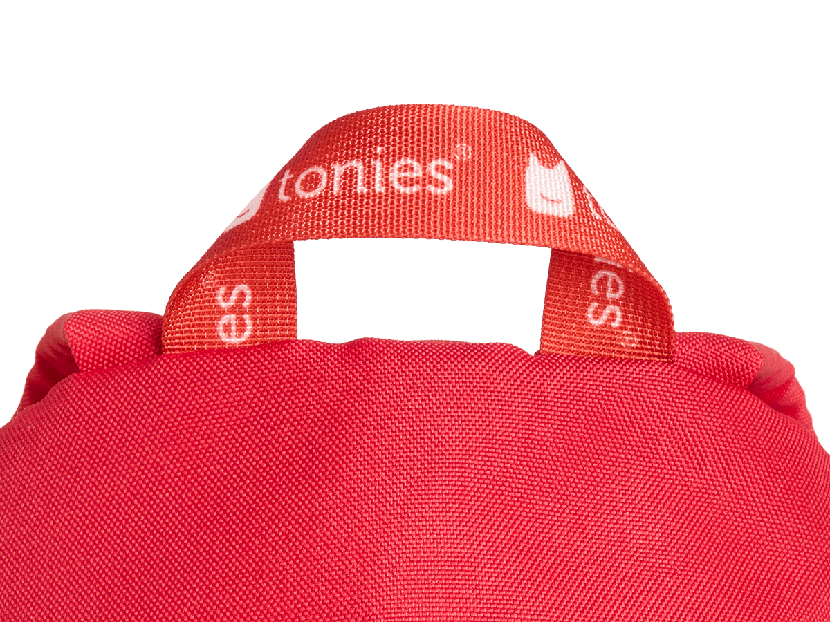 details and strap view ofToniebox Character Backpack - Elmo