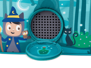 Listen & Play Bag - Enchanted Forest close up of perforated circle