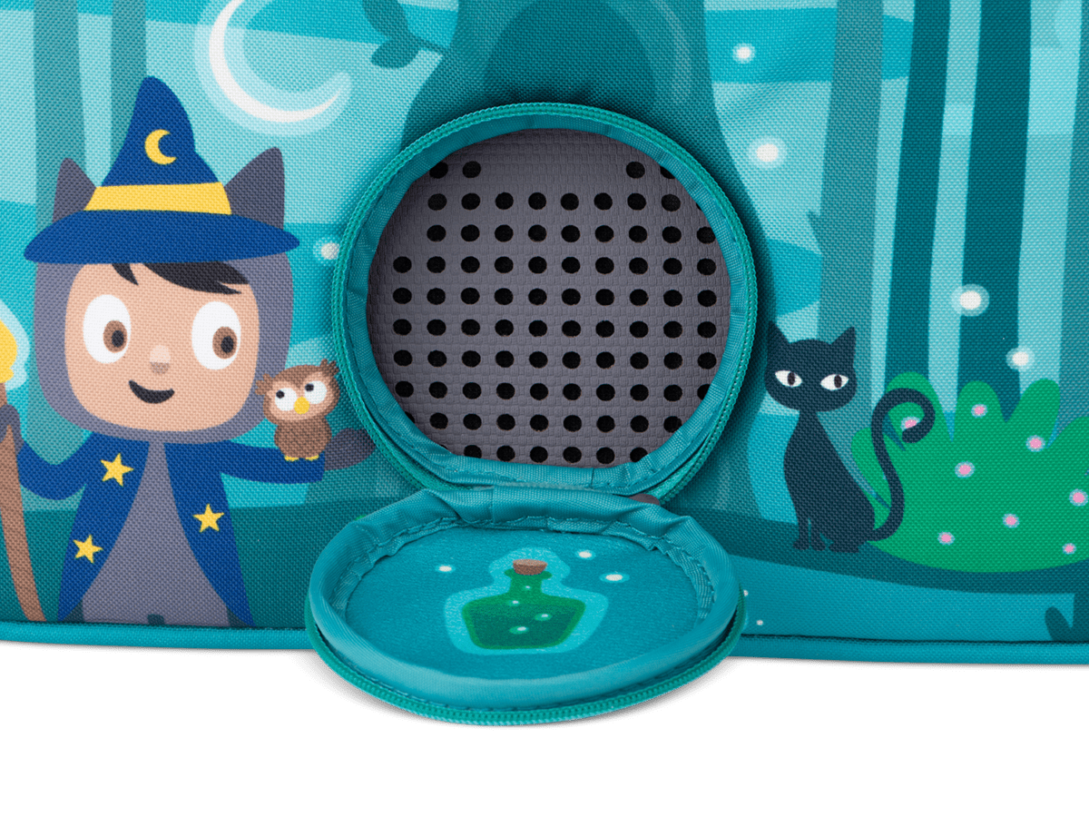 Listen & Play Bag - Enchanted Forest close up of perforated circle