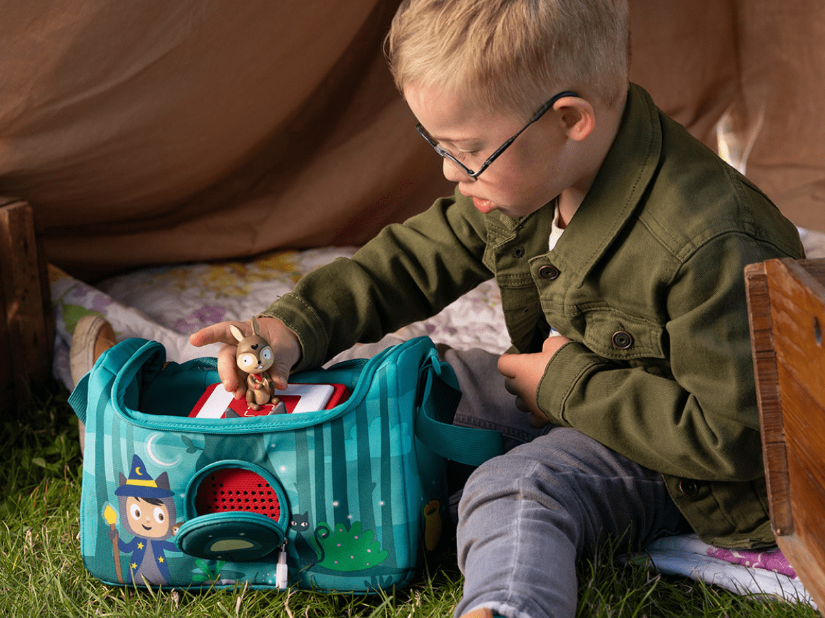 Child Playing With Listen & Play Bag - Enchanted Forest