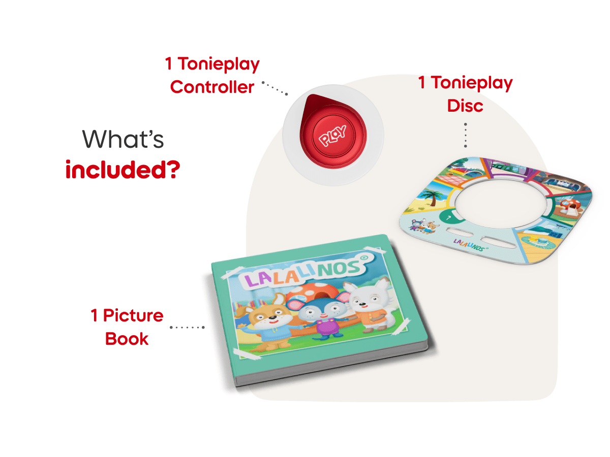 Tonieplay Set: Lalalinos Find The Photo + Tonieplay Controller Included Components