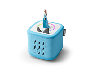 Blue Toniebox 2, an audio player for kids with Elsa audio figurine