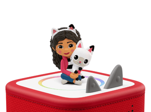 Gabby's Dollhouse Tonie on a Red Toniebox