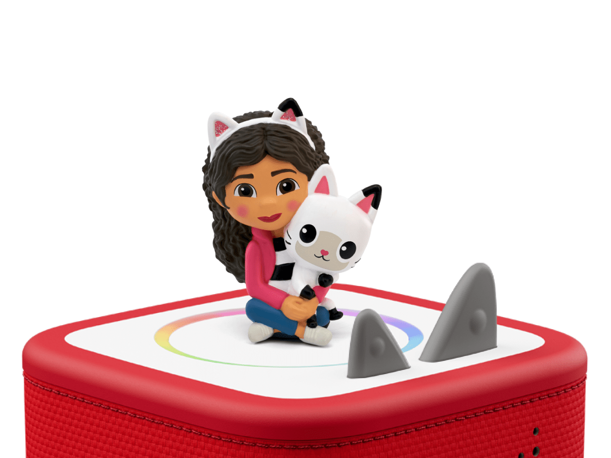 Gabby's Dollhouse Tonie on a Red Toniebox