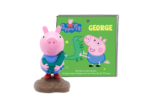 George audio figurine with content illustration