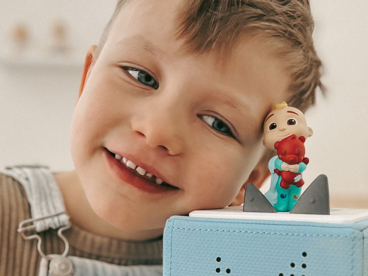 Child Playing With Cocomelon: Getting Ready With Jj Tonie