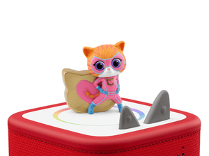 Disney SuperKitties- Ginny Tonie on a red Toniebox 2 ready to play audio stories and songs