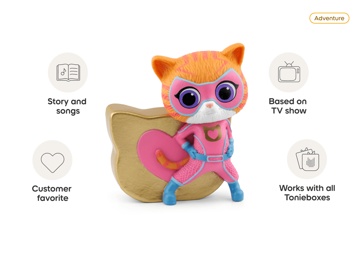 Disney SuperKitties- Ginny Tonie audio figurine from the adventure  category, inspiring audio journeys and imaginative play