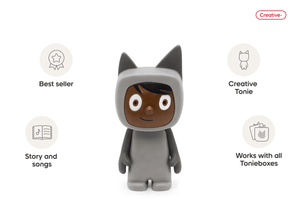 Creative-Tonie Gray Dark audio figurine, inspiring audio journeys and imaginative play