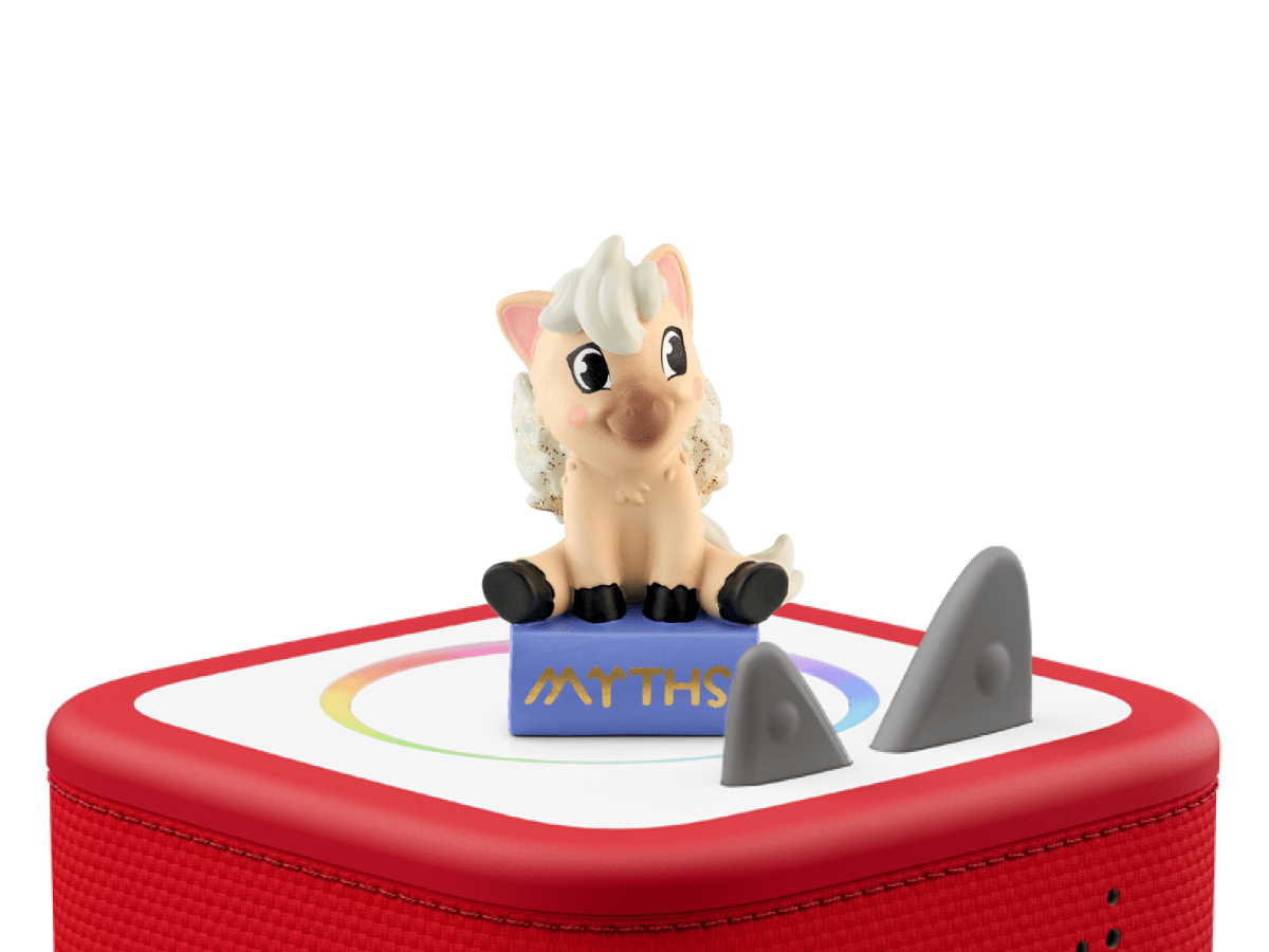 Favorite Myths: Greek Mythology Tonie on a Red Toniebox