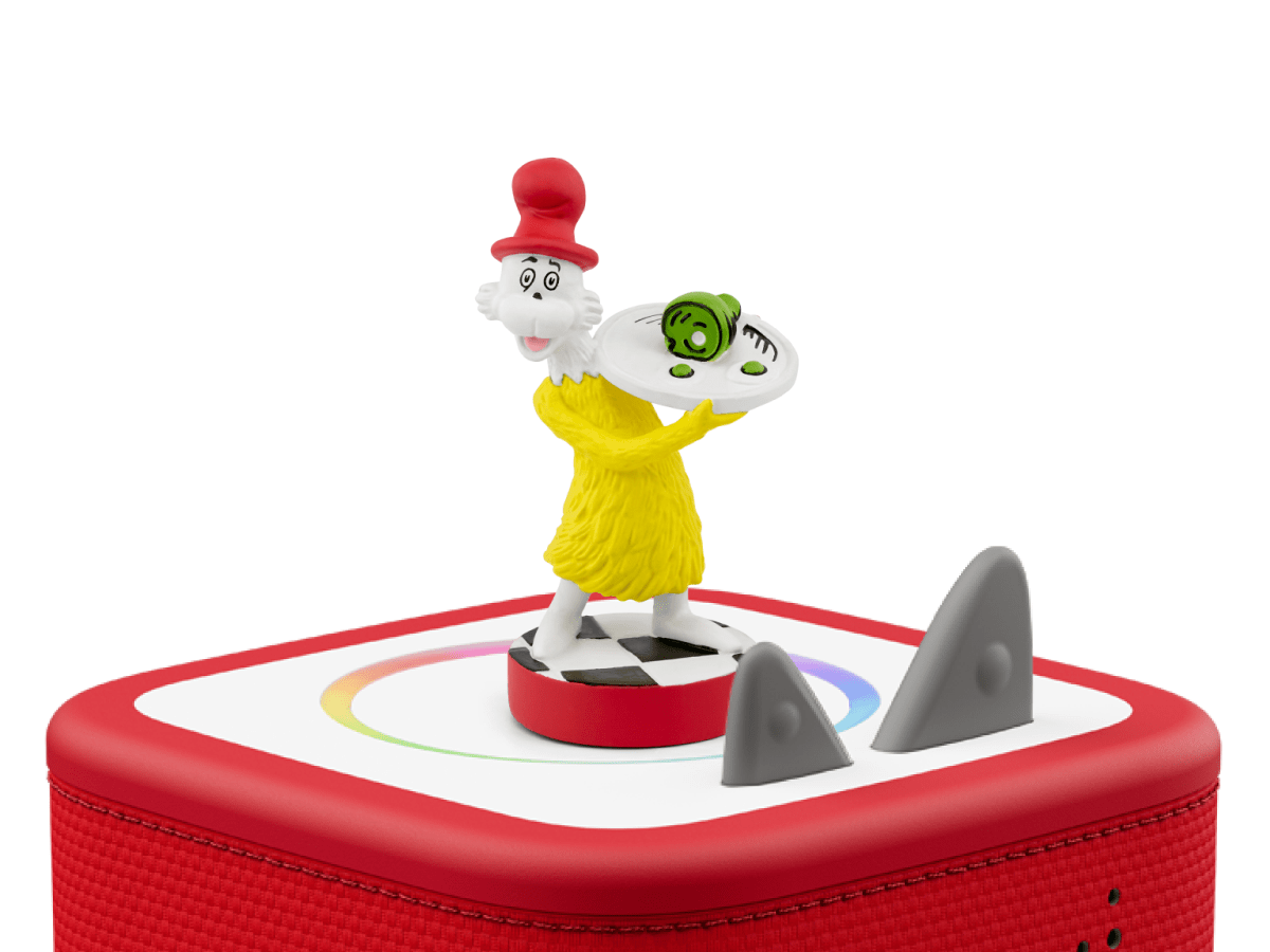 Dr. Seuss: Green Eggs & Ham Tonie on a Red Toniebox