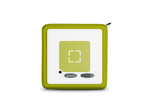 Green Toniebox overhead view
