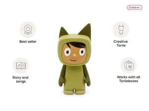Creative-Tonie Green Medium audio figurine, inspiring audio journeys and imaginative play