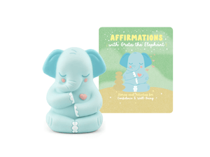 Mindfulness- Affirmations with Greta the Elephant Tonie audio figurine with content illustration