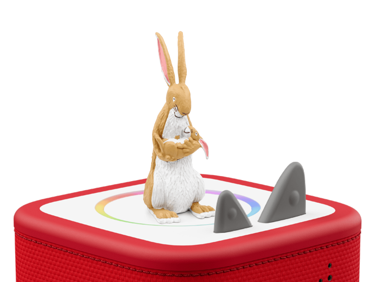 Guess How Much I Love You Tonie on a Red Toniebox