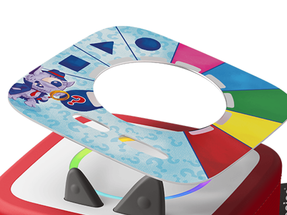 Tonieplay Guess Who Monster Mysteries Disc on red Toniebox 2 an audio player for kids