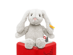 tonies® x Steiff Hoppie Rabbit Plush Tonie on a Red Toniebox
