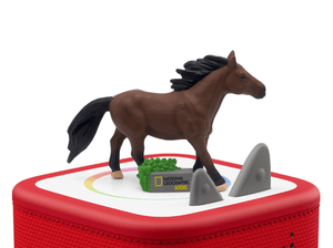 National Geographic Kids: Horse Tonie on a Red Toniebox