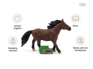 National Geographic Kids Horse Tonie audio figurine, inspiring audio journeys and imaginative play