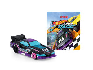 Hot wheels audio figurine with content illustration