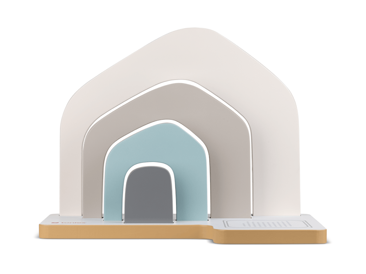 Large House Tabletop Shelf straight on view