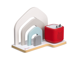 Large House Tabletop Shelf with red toniebox 2