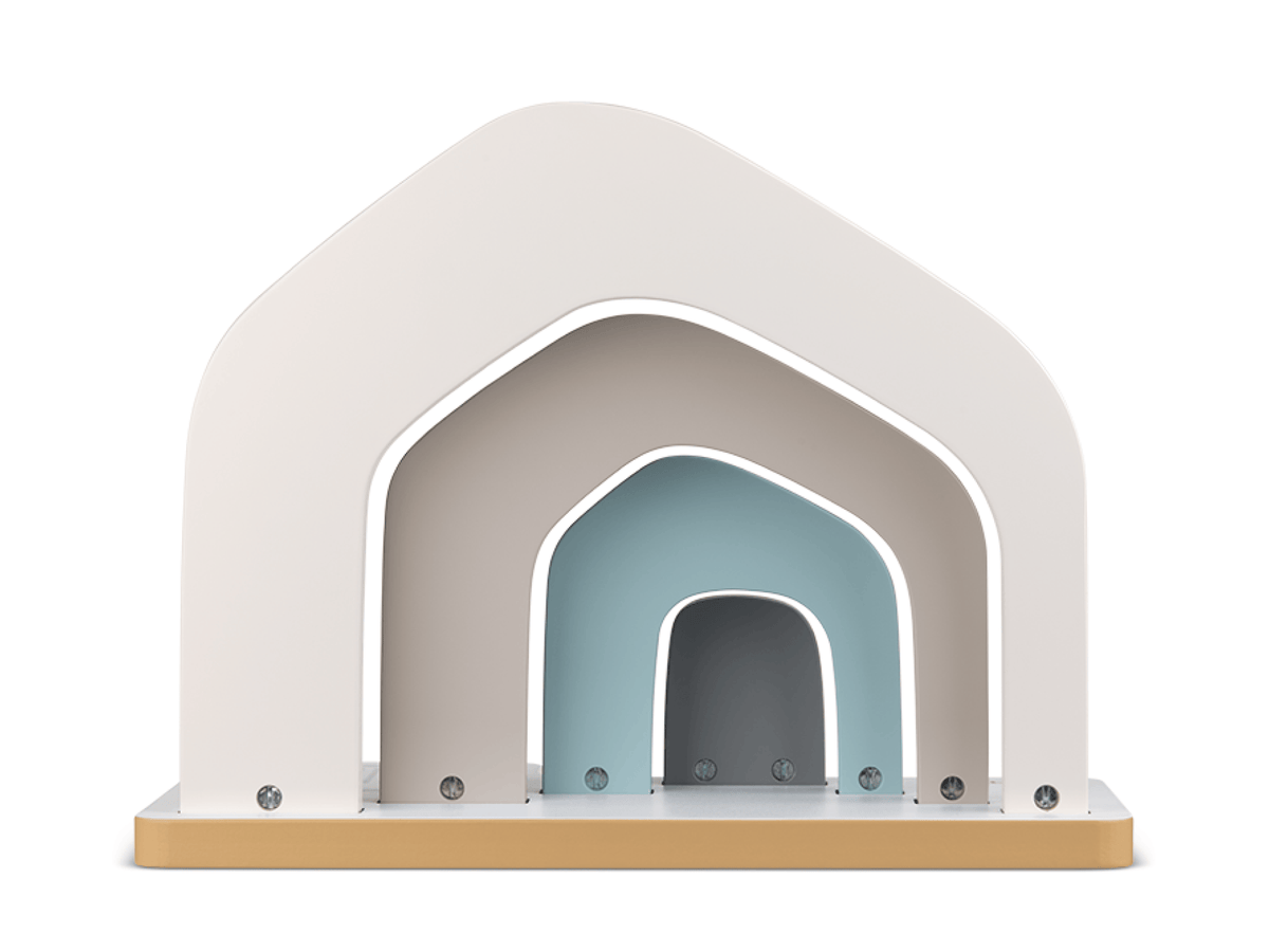 Large House Tabletop Shelf straight on view